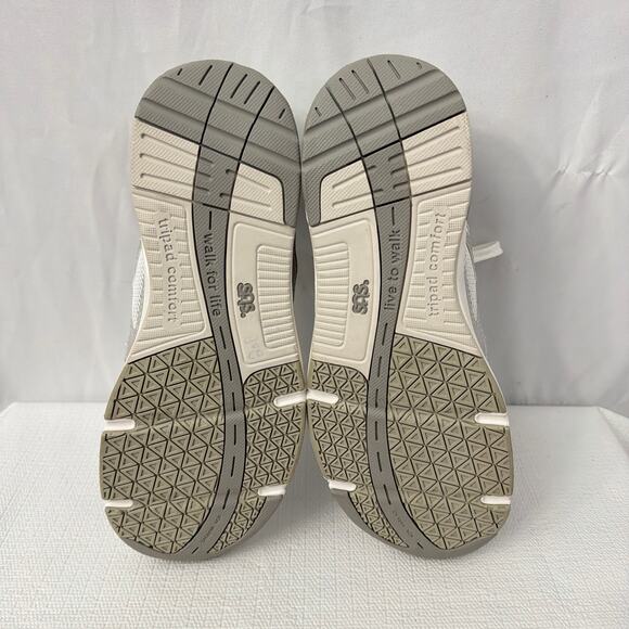 SAS Tour Shoes Womens 9.5 Wide Mesh White Lace Up Walking - Picture 8 of 8
